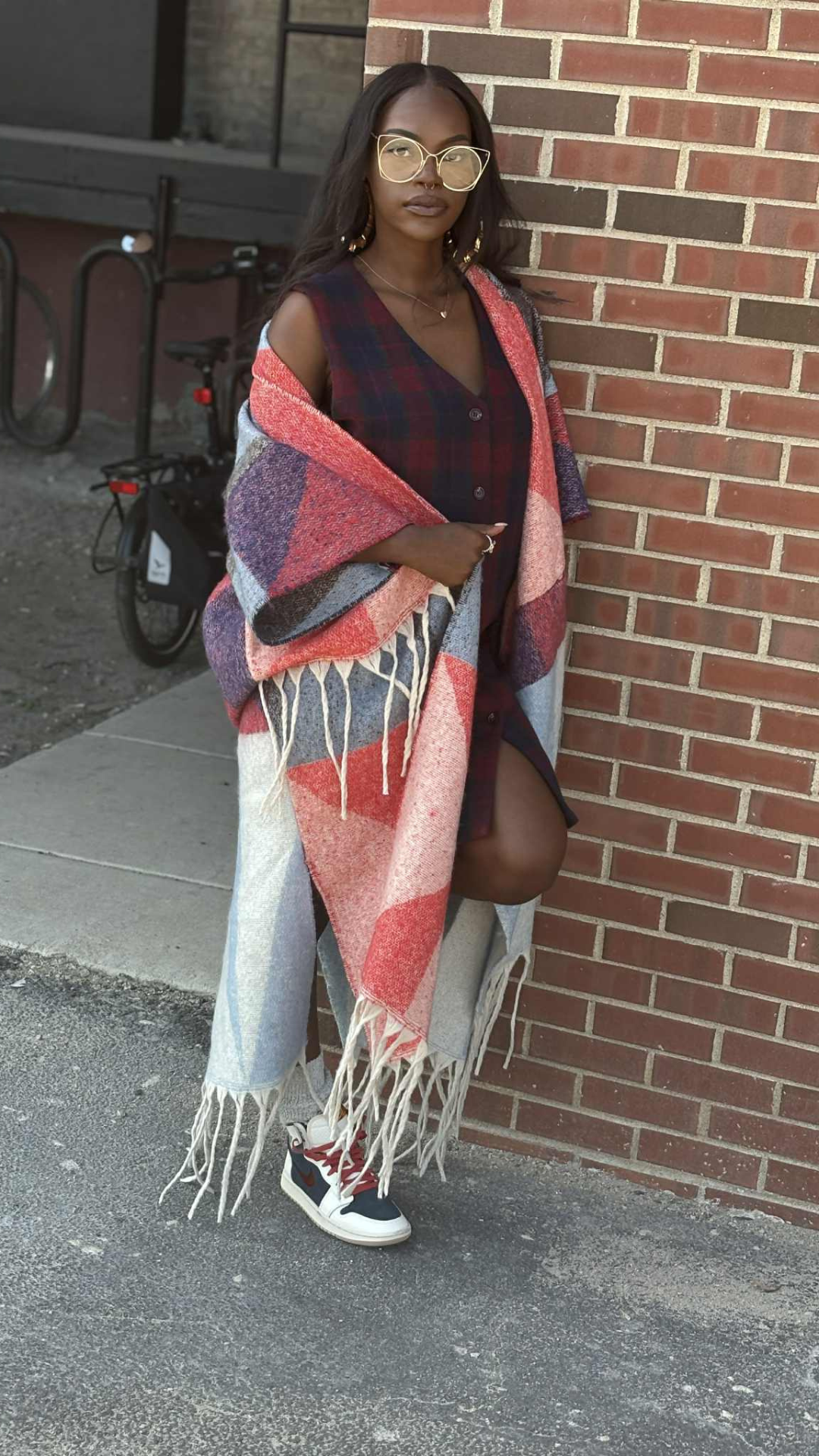 Blue Ember Sweater Kimono