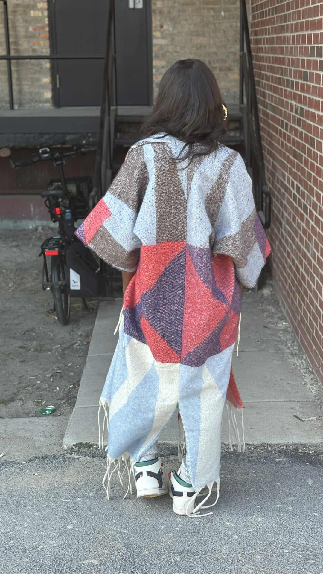 Blue Ember Sweater Kimono