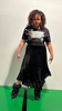 Midnight Shine Pleated Metallic Skirt