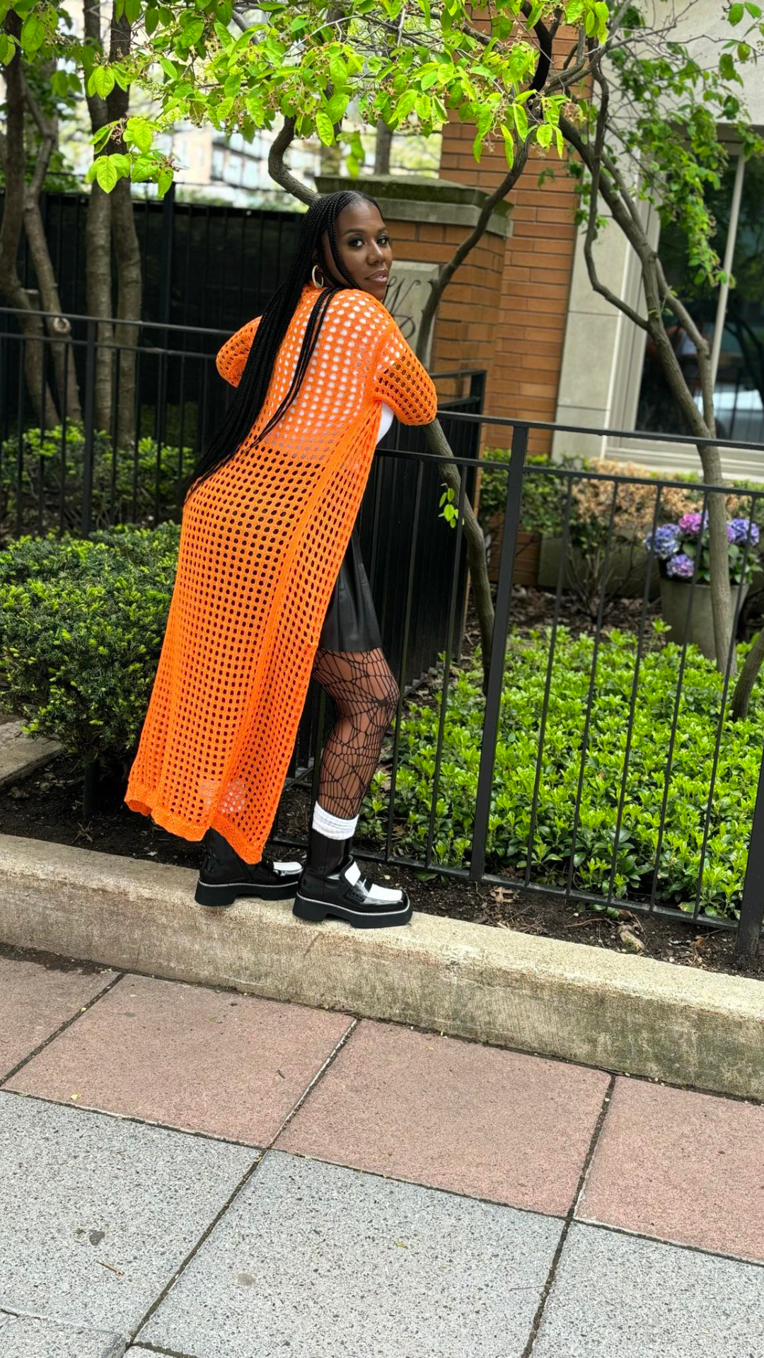 Orange  Vitality Cardigan